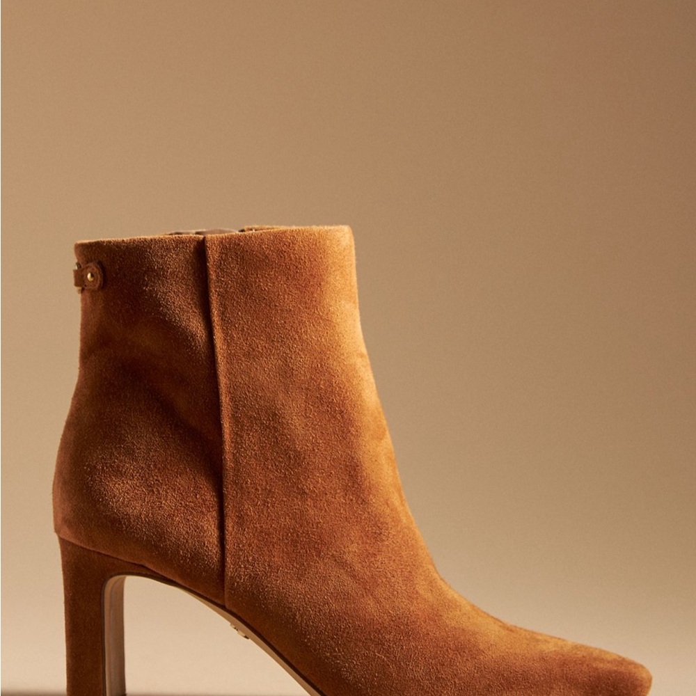 Sam Edelman Tan Suede Ankle Booties